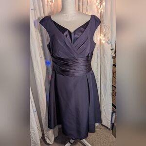 David Bridal Purple Satin Dress size 14 (check measurements!)